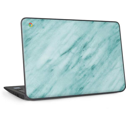 Turquoise Marble HP Chromebook Skin