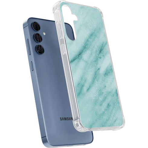 Turquoise Marble Galaxy A35 5G Clear Case