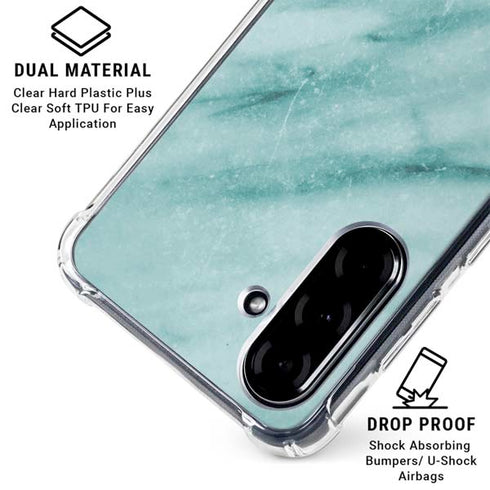 Turquoise Marble Galaxy A36 5G Clear Case