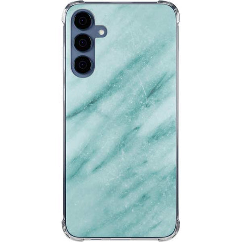 Turquoise Marble Galaxy A55 5G Clear Case