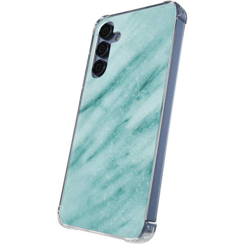 Turquoise Marble Galaxy A55 5G Clear Case