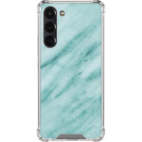 Turquoise Marble Galaxy S24 FE Clear Case