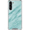 Turquoise Marble Galaxy S24 FE Clear Case