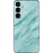Turquoise Marble Galaxy S25 Skin