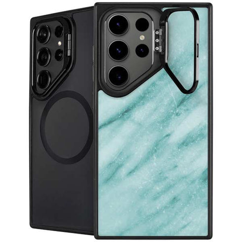 Turquoise Marble Galaxy S25 Ultra Kickstand Case