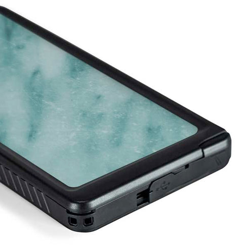 Turquoise Marble Galaxy S24 Ultra Waterproof Case