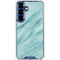 Turquoise Marble Galaxy S25 Clear Case