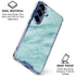Turquoise Marble Galaxy S25 Plus Clear Case