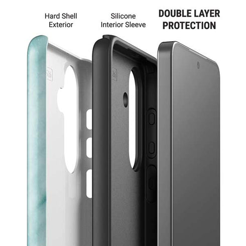 Turquoise Marble Galaxy S26 Impact Case