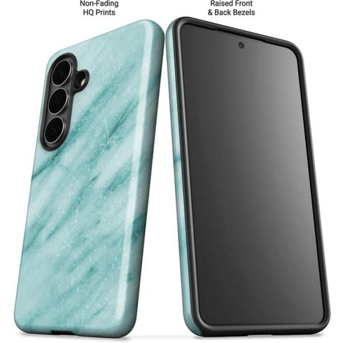 Turquoise Marble Galaxy S26 Impact Case