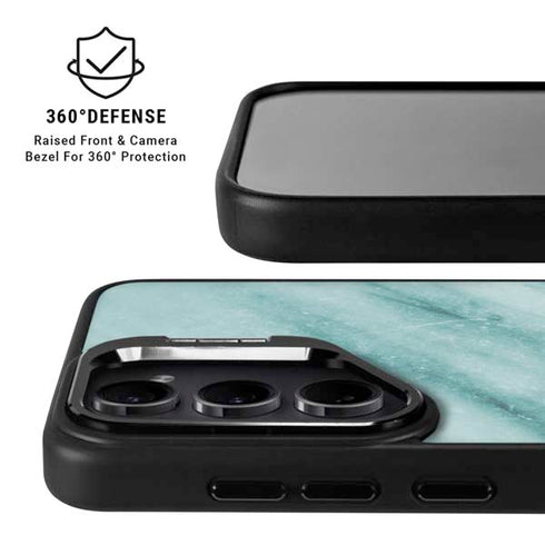 Turquoise Marble Galaxy S26 Ultra Kickstand Case