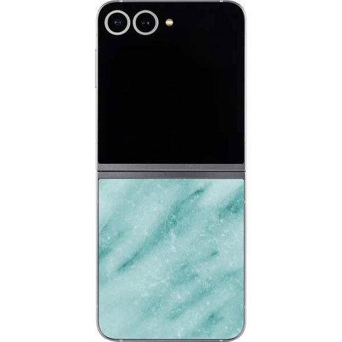 Turquoise Marble Galaxy Z Flip6 Skin