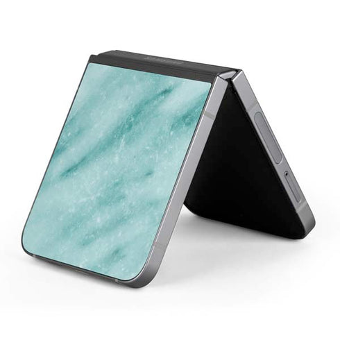 Turquoise Marble Galaxy Z Flip6 Skin