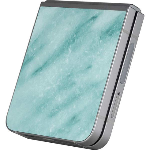 Turquoise Marble Galaxy Z Flip6 Skin
