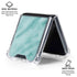 Turquoise Marble Galaxy Z Flip7 Clear Case