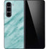 Turquoise Marble Galaxy Z Fold5 5G Skin