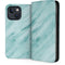 Turquoise Marble iPhone 14 Folio Case