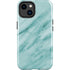 Turquoise Marble iPhone 15 Impact Case