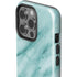 Turquoise Marble iPhone 15 Pro Impact Case