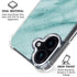 Turquoise Marble iPhone 16 Clear Case