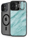 Turquoise Marble iPhone 16 Kickstand Case