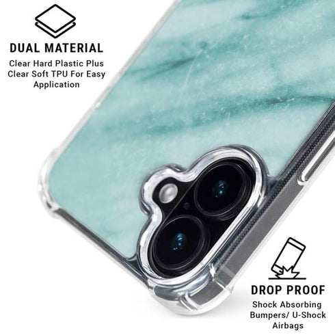 Turquoise Marble iPhone 16 MagSafe Case