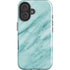 Turquoise Marble iPhone 16 Plus Impact Case