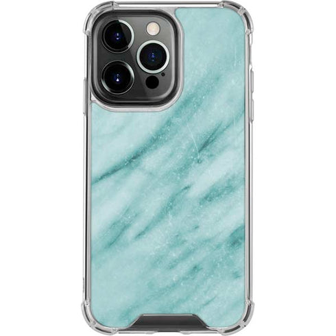 Turquoise Marble iPhone 16 Pro Clear Case