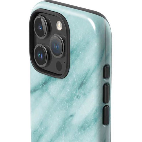 Turquoise Marble iPhone 16 Pro Impact Case