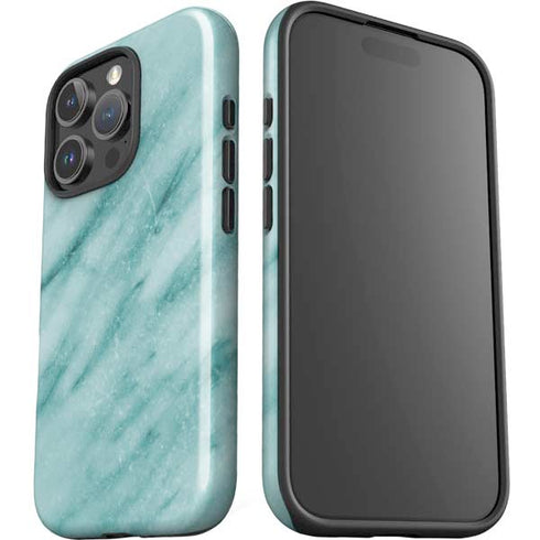 Turquoise Marble iPhone 16 Pro Impact Case