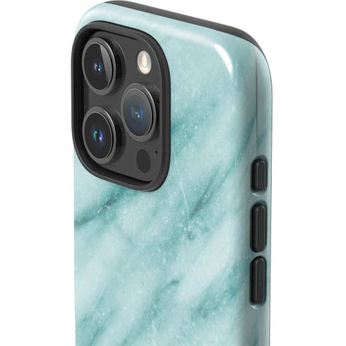 Turquoise Marble iPhone 16 Pro Max Impact Case