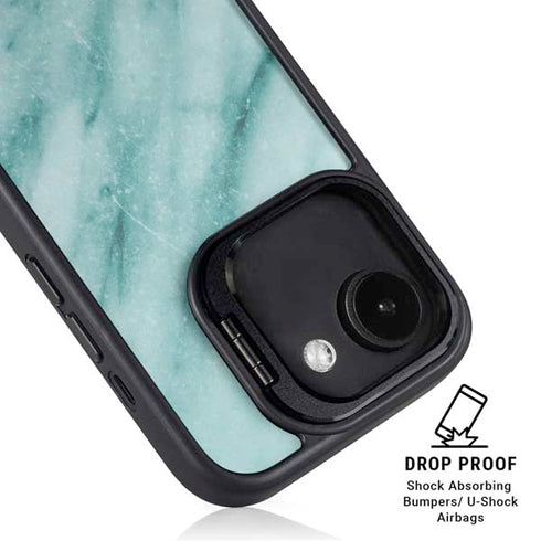 Turquoise Marble iPhone 16e Kickstand Case