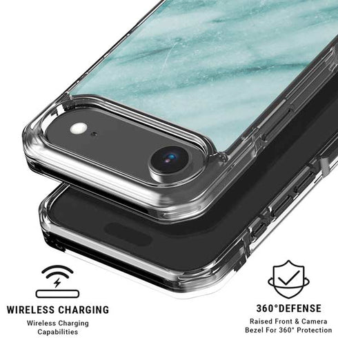 Turquoise Marble iPhone 17 Air Clear Case