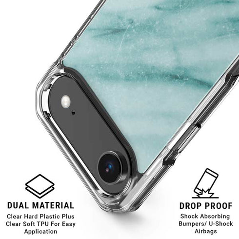 Turquoise Marble iPhone 17 Air Clear Case