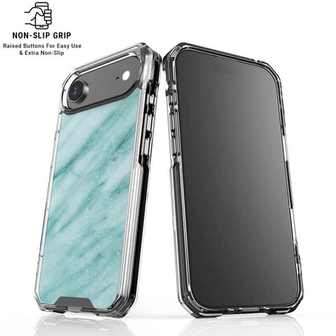 Turquoise Marble iPhone 17 Air Clear Case