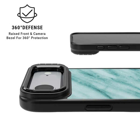 Turquoise Marble iPhone 17 Air Kickstand Case