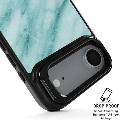 Turquoise Marble iPhone 17 Air Kickstand Case