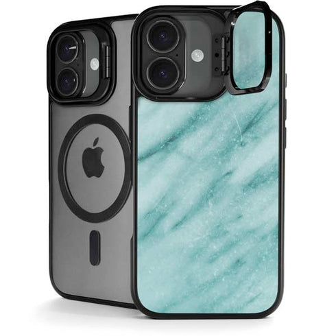 Turquoise Marble iPhone 17 Kickstand Case