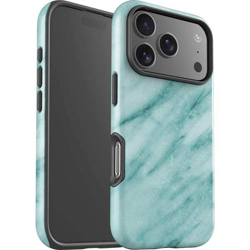 Turquoise Marble iPhone 17 Pro Impact Case
