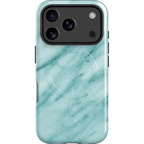 Turquoise Marble iPhone 17 Pro Magsafe Impact Case