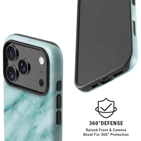 Turquoise Marble iPhone 17 Pro Magsafe Impact Case