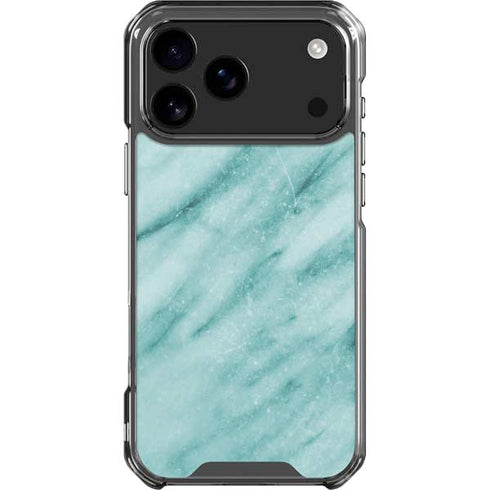 Turquoise Marble iPhone 17 Pro Max Clear Case