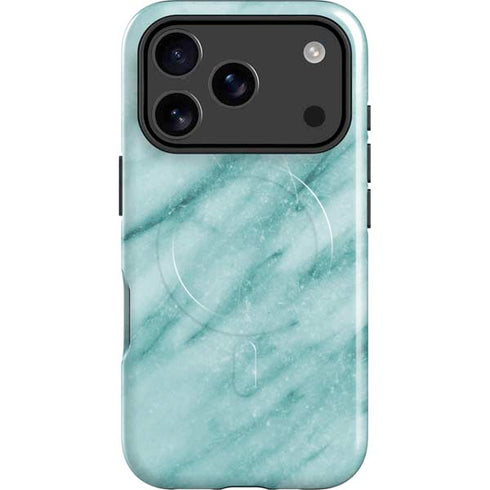 Turquoise Marble iPhone 17 Pro Max Magsafe Impact Case