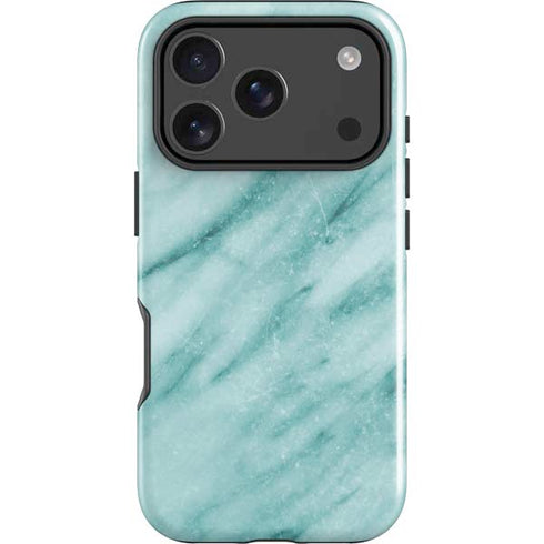 Turquoise Marble iPhone 18 Pro Impact Case