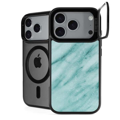 Turquoise Marble iPhone 18 Pro Kickstand Case