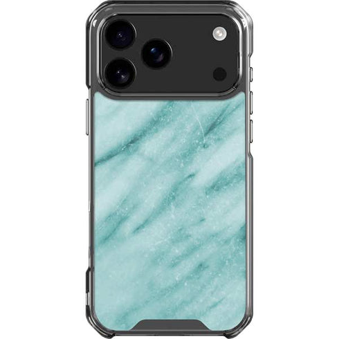 Turquoise Marble iPhone 18 Pro Max Clear Case