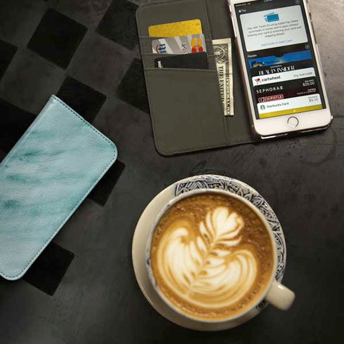 Turquoise Marble iPhone 7 Folio Case