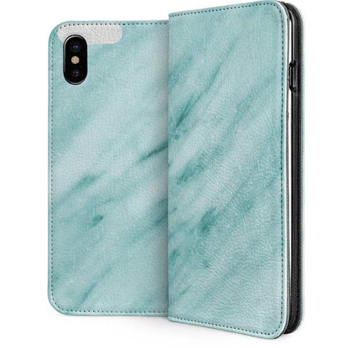 Turquoise Marble iPhone 8 Folio Case