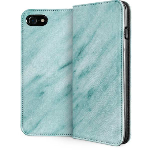 Turquoise Marble iPhone SE (2nd & 3rd Gen) Folio Case