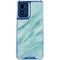 Turquoise Marble Moto G Play 4G (2024) Clear Case